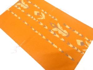 アンティーク　縞に花模様織り出し名古屋帯（着用可）